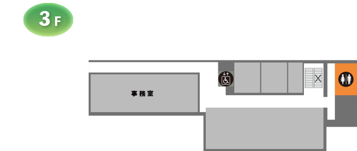 カレッジのフロアマップ3階