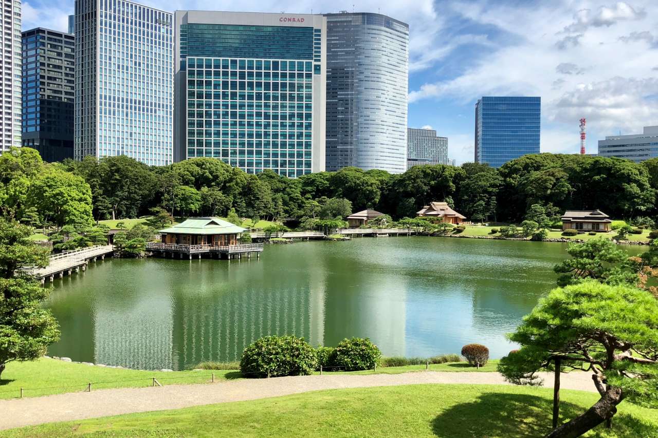 【浜離宮恩賜庭園】潮入の池と御茶屋群 (4)