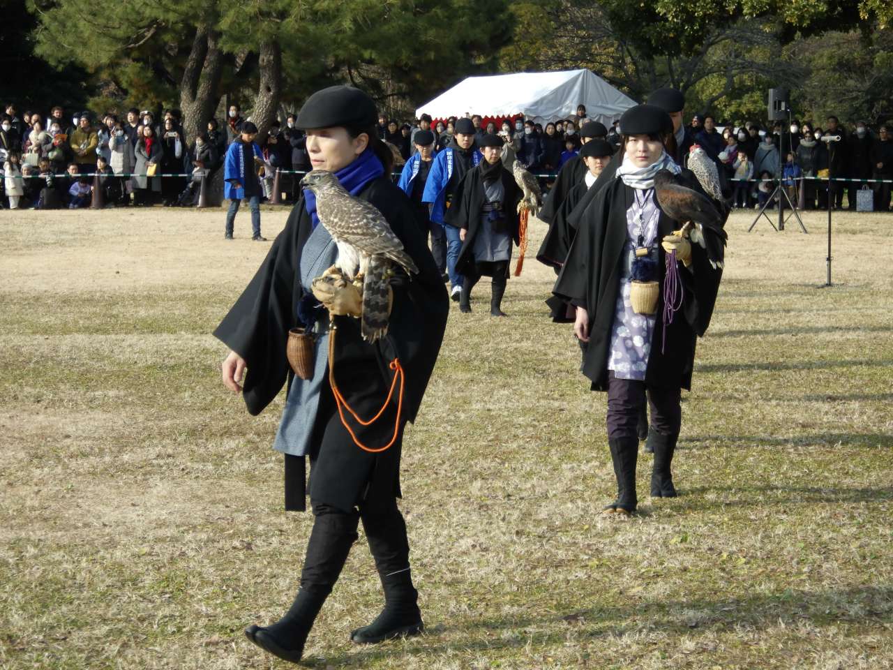 浜離宮恩賜庭園20250103放鷹術 (71)