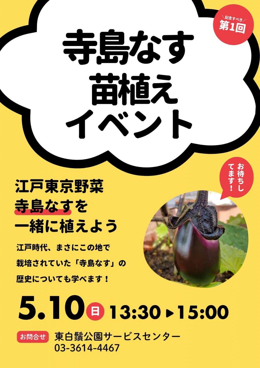 寺島なす苗植えイベント（追加チラシ）