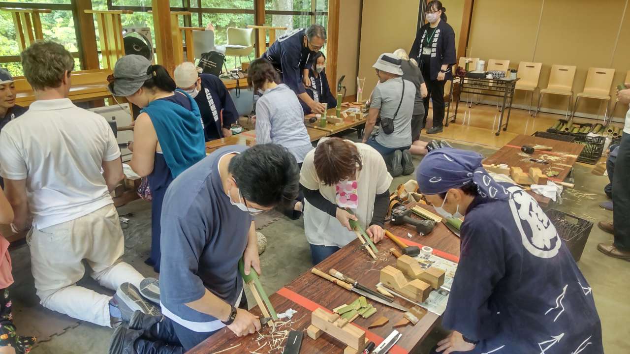 小石川後楽園230709竹細工教室 (33)