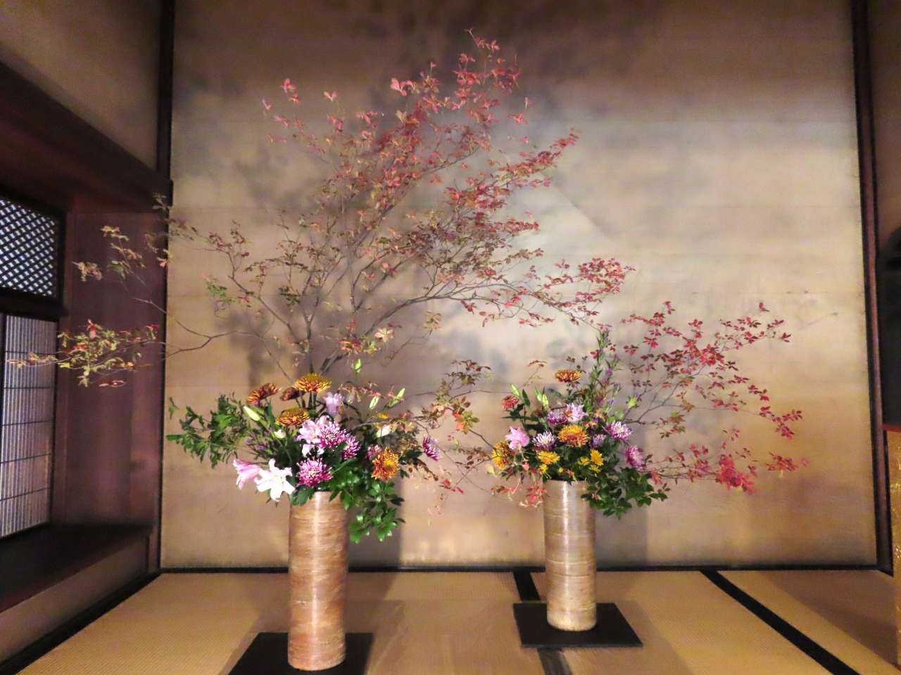 旧岩崎邸庭園1113秋の邸宅を彩る(和館大広間)1