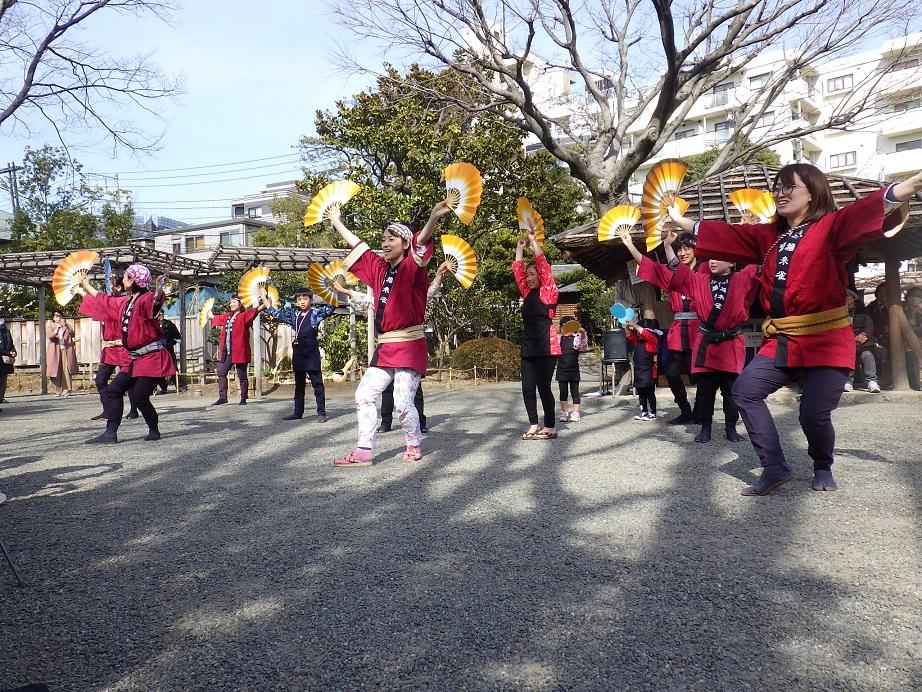 向島百花園250216すずめ踊り (1)