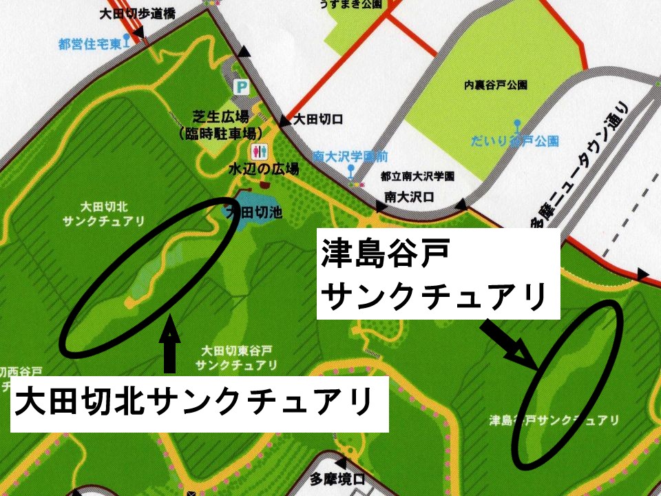 ホタル生息地地図カラー