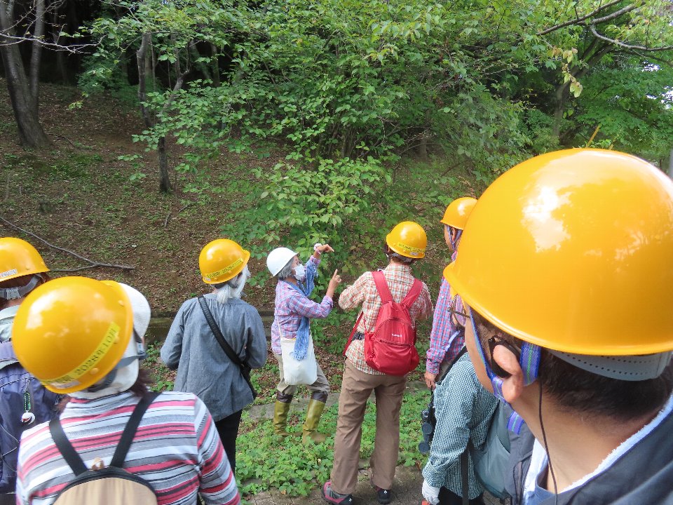小山内裏公園250923初秋のサンクチュアリツアー箱根氏解説