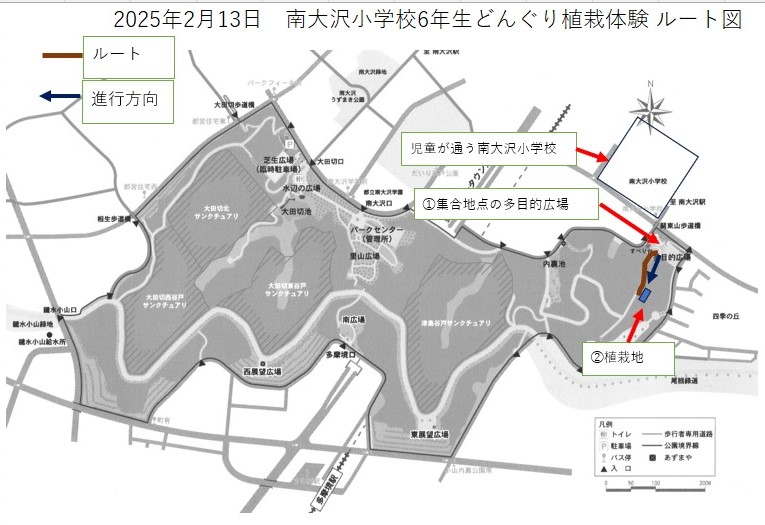 2502どんぐり植栽ルート図