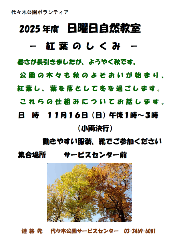 紅葉のしくみ2025
