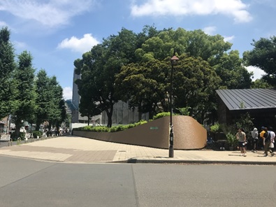 公園内壁面の塗装 施工後
