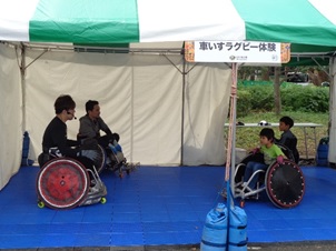 「車いすラグビー体験」の実施