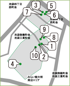 22年度緑化実施箇所マップ図