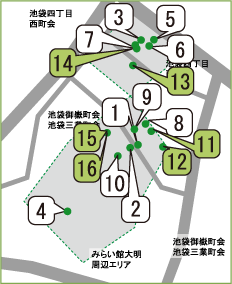 23年度緑化実施箇所マップ図