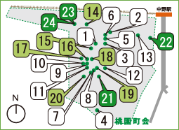 23年度緑化実施箇所マップ図