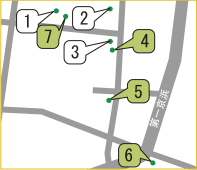 27年度緑化実施箇所マップ図