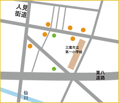 新川宿まちづくり協議会緑化マップ図