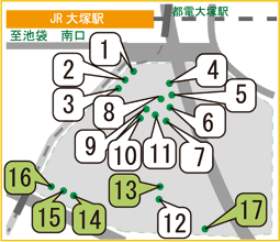 25年度緑化実施箇所マップ図