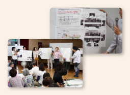 緑化のイメージを説明している写真