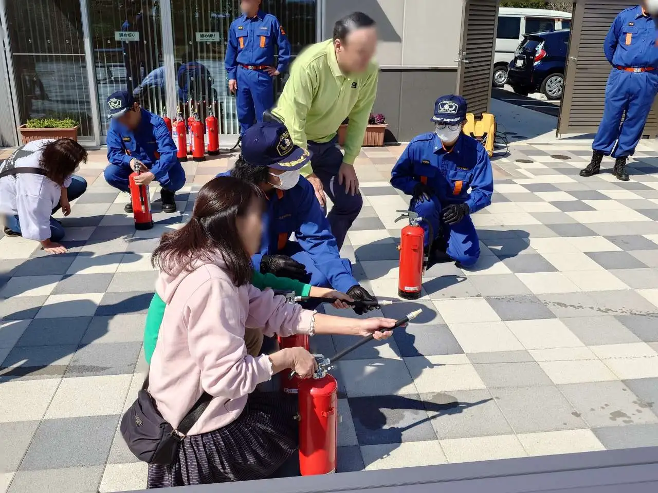 水消火器訓練