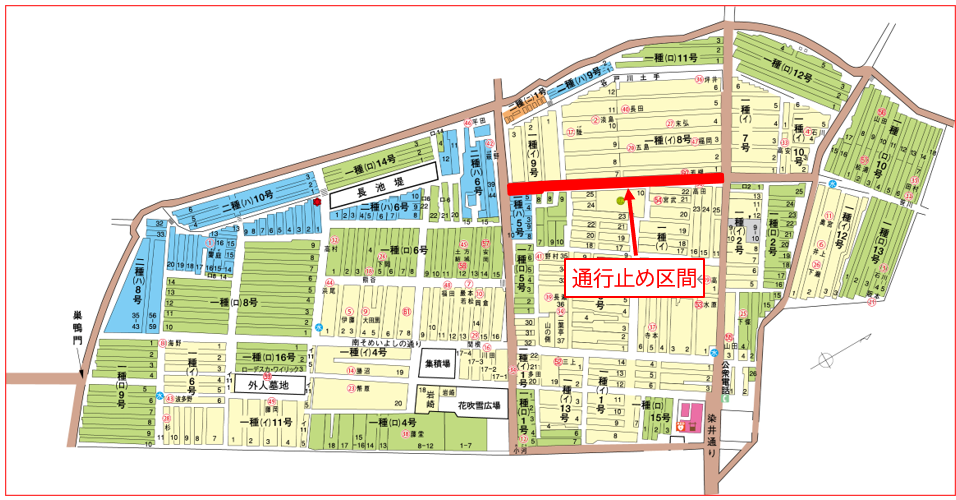 R8.5.12.13 通行止めスクリーンショット (地図)