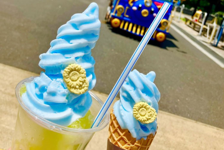 ひまわりかき氷ソフト