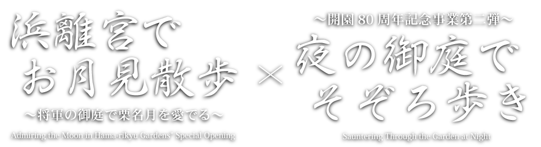 浜離宮でお月見さんぽ