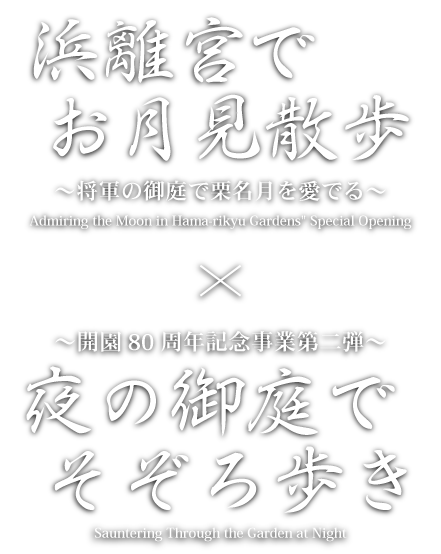 浜離宮でお月見さんぽ