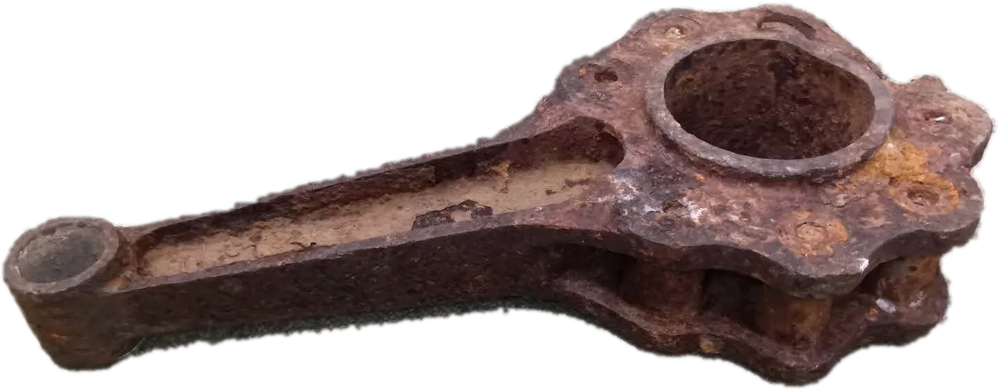 発見された誉エンジン（ハ45）のコンロッド
